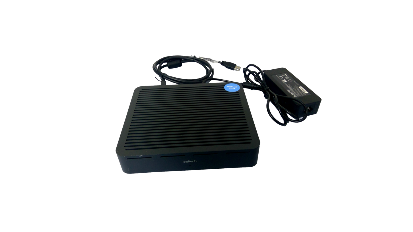 Logitech Rally HDMI USB-C Display Hub V-R0009 839-000539 With Power Supply