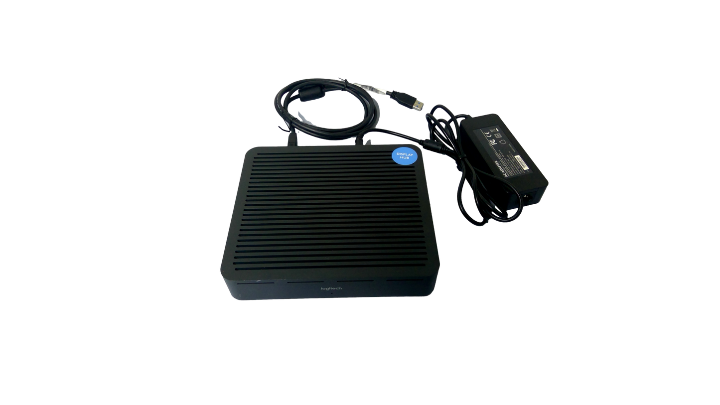 Logitech Rally HDMI USB-C Display Hub V-R0009 839-000539 With Power Supply