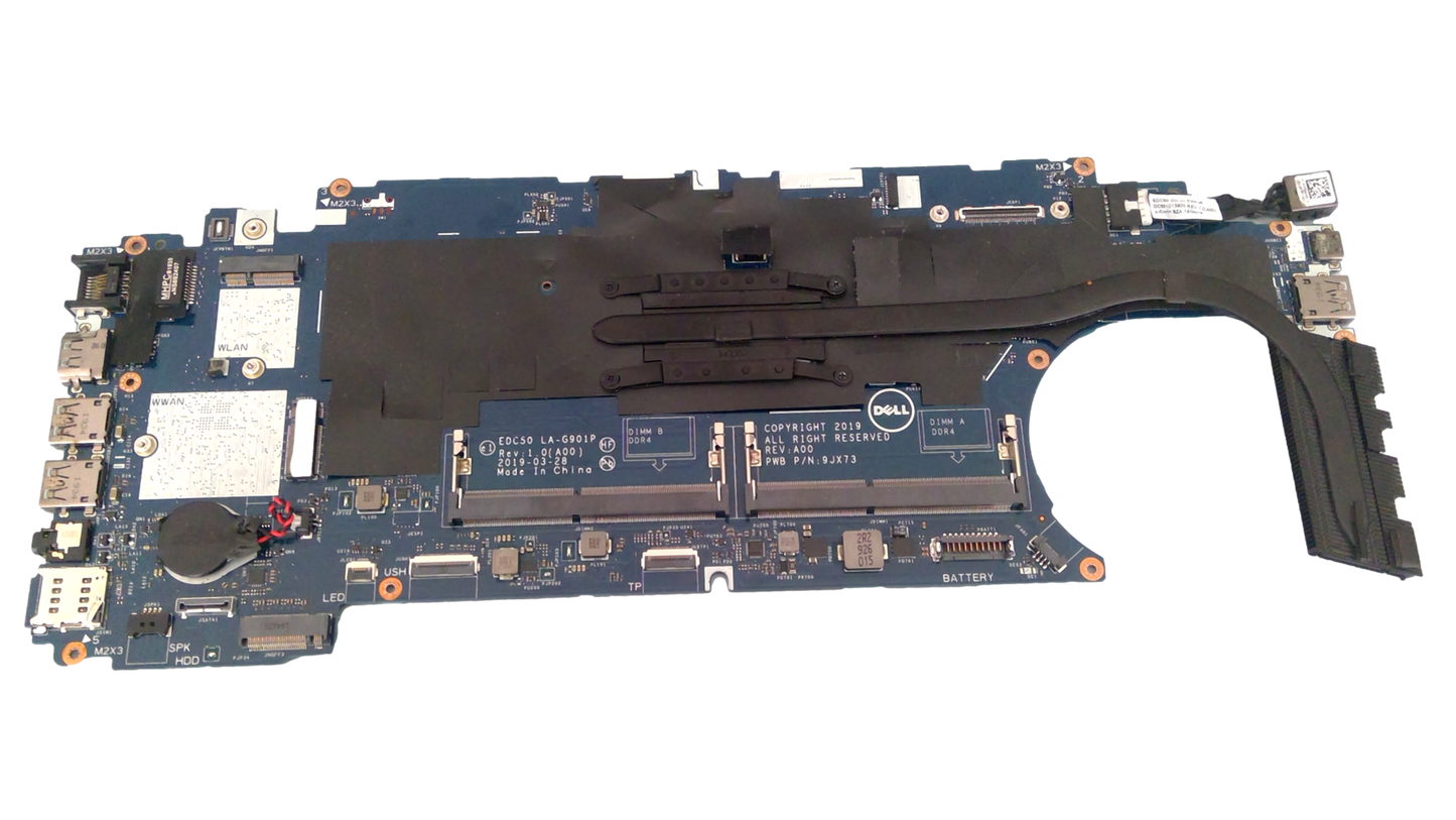 Dell Latitude 5500 Motherboard i5-8365U 1.6 GHz 9JX73 LA-G901P w/ Heatsink CMOS