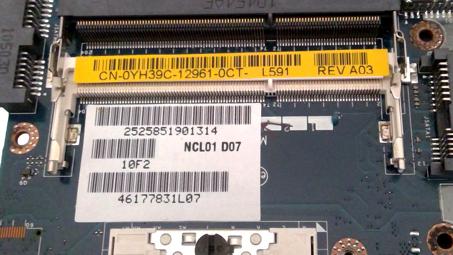 Dell Latitude E6410 Laptop Motherboard nVidia NVS 3100M YH39C 0YH39C LA-5472P