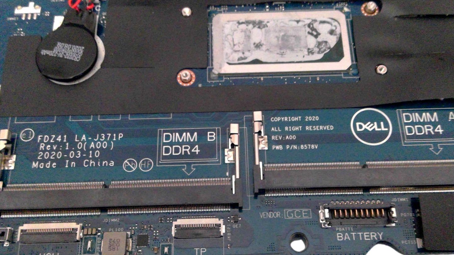 For DELL Latitude 5410 Laptop Motherboard i5-10310U FDZ41 LA-J371P CN-030CV1