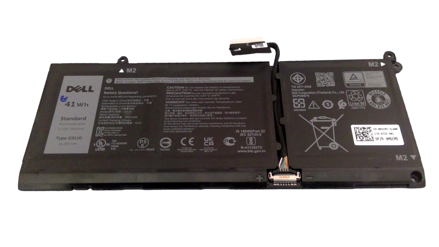 OEM DELL INSPIRON 15 3510 11.25V 41Wh 3467mAh LI-ION BATTERY G91J0 PG8YJ 0PG8YJ