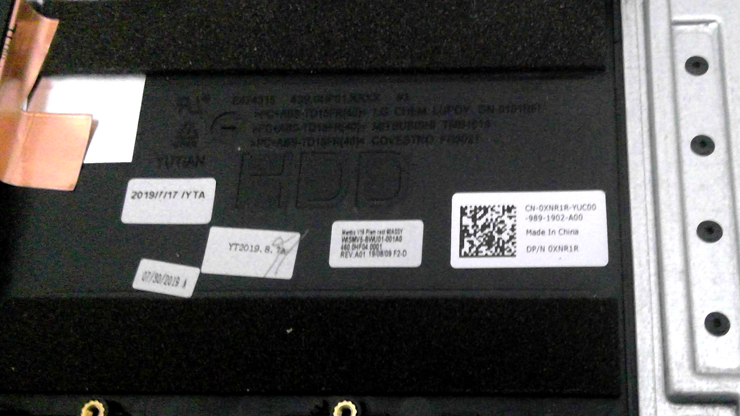 Dell Vostro 15.6" 15 5590 Palmrest w/BL Keyboard TouchPad & Speakers XNR1R