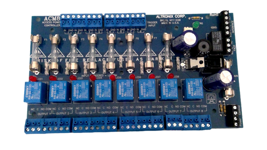 Altronix ACM8CB Multi-Output Access Power Controller Fire Alarm Cameras Security