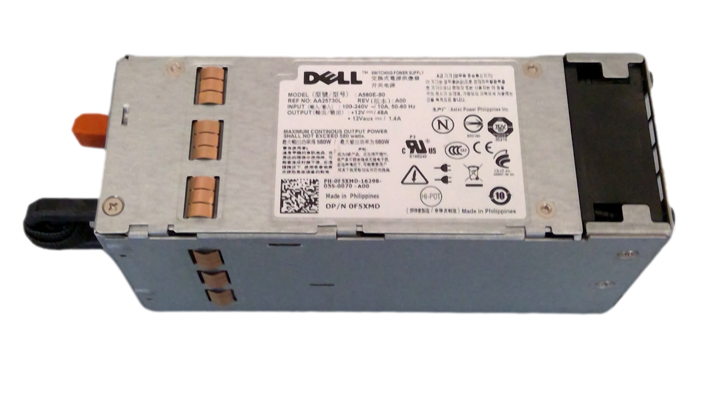 Dell A580E-S0 580w Redundant Power Supply PowerEdge T410 Server 0F5XMD