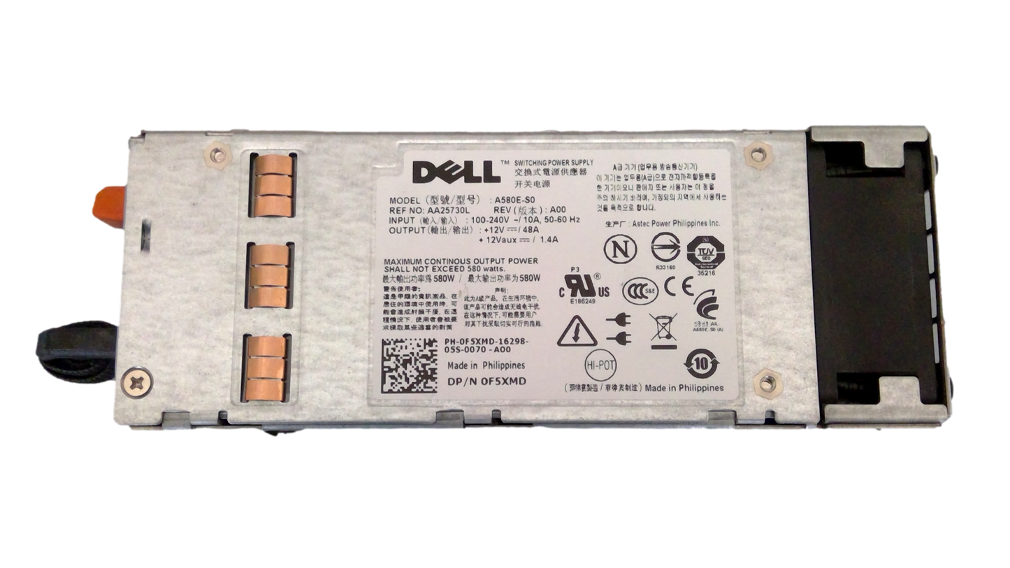 Dell A580E-S0 580w Redundant Power Supply PowerEdge T410 Server 0F5XMD