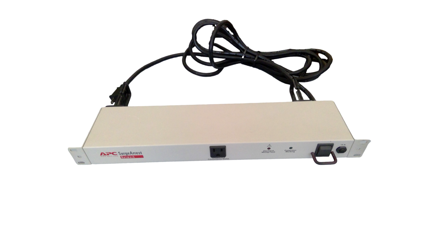 APC NET9RM SurgeArrest Network 9-Outlet Power Distribution Unit 120VAC 15A