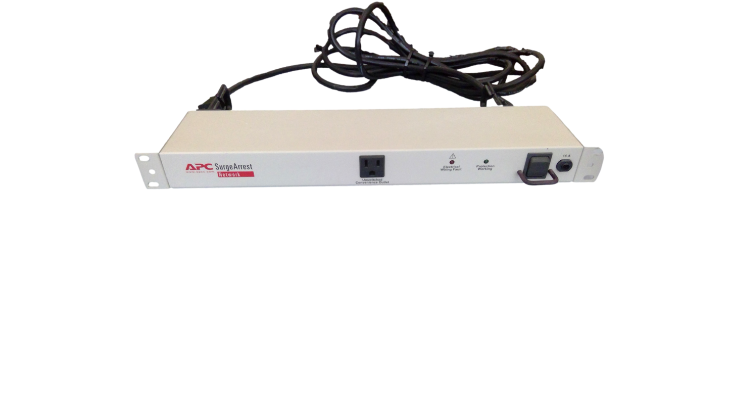 APC NET9RM SurgeArrest Network 9-Outlet Power Distribution Unit 120VAC 15A