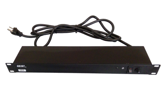 Geist BRT060-10 19" Rackmount 12A 125 VAC 50/60HZ Power Strip 6-Outlets