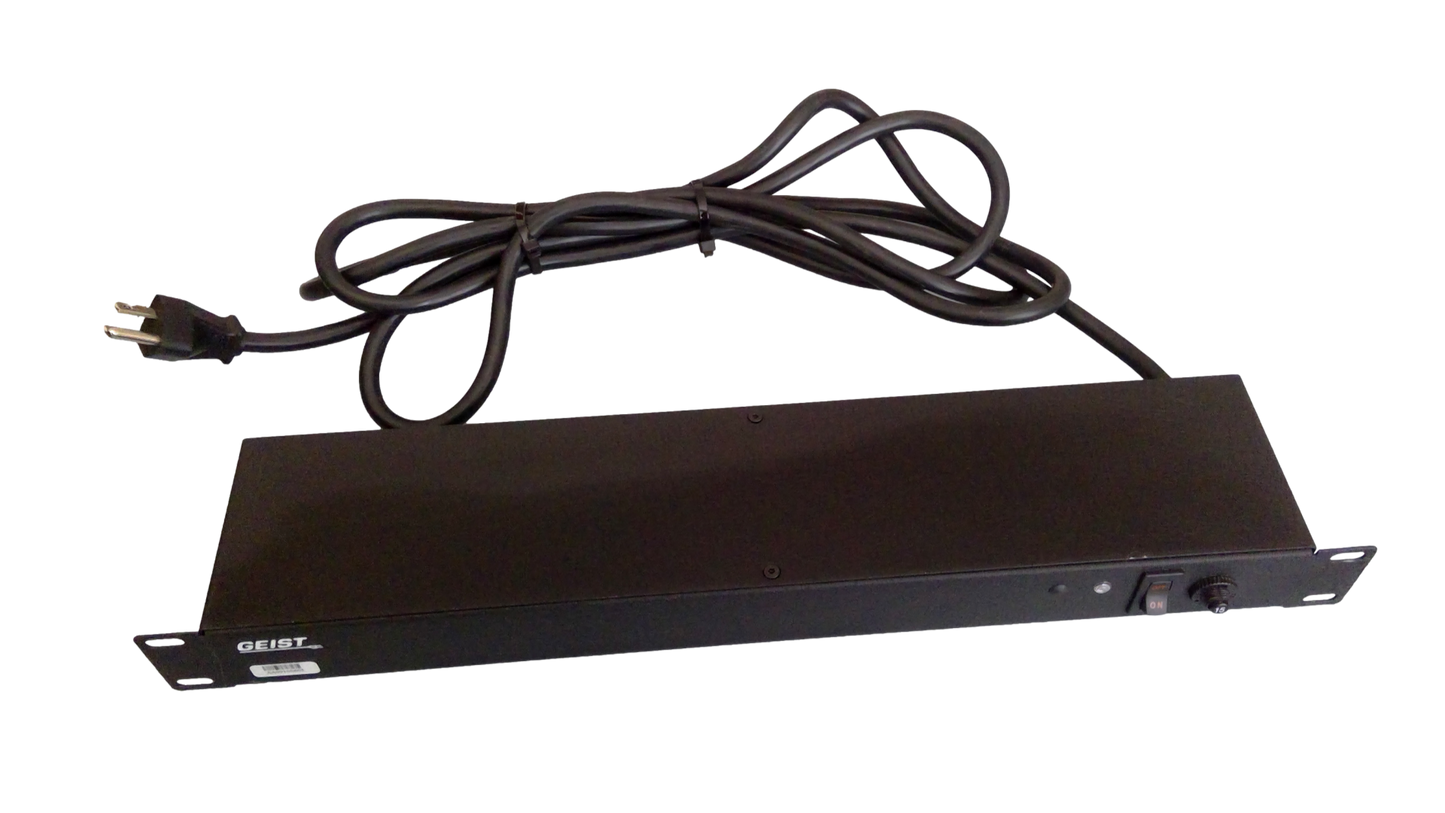 Geist BRT060-10 19" Rackmount 12A 125 VAC 50/60HZ Power Strip 6-Outlets