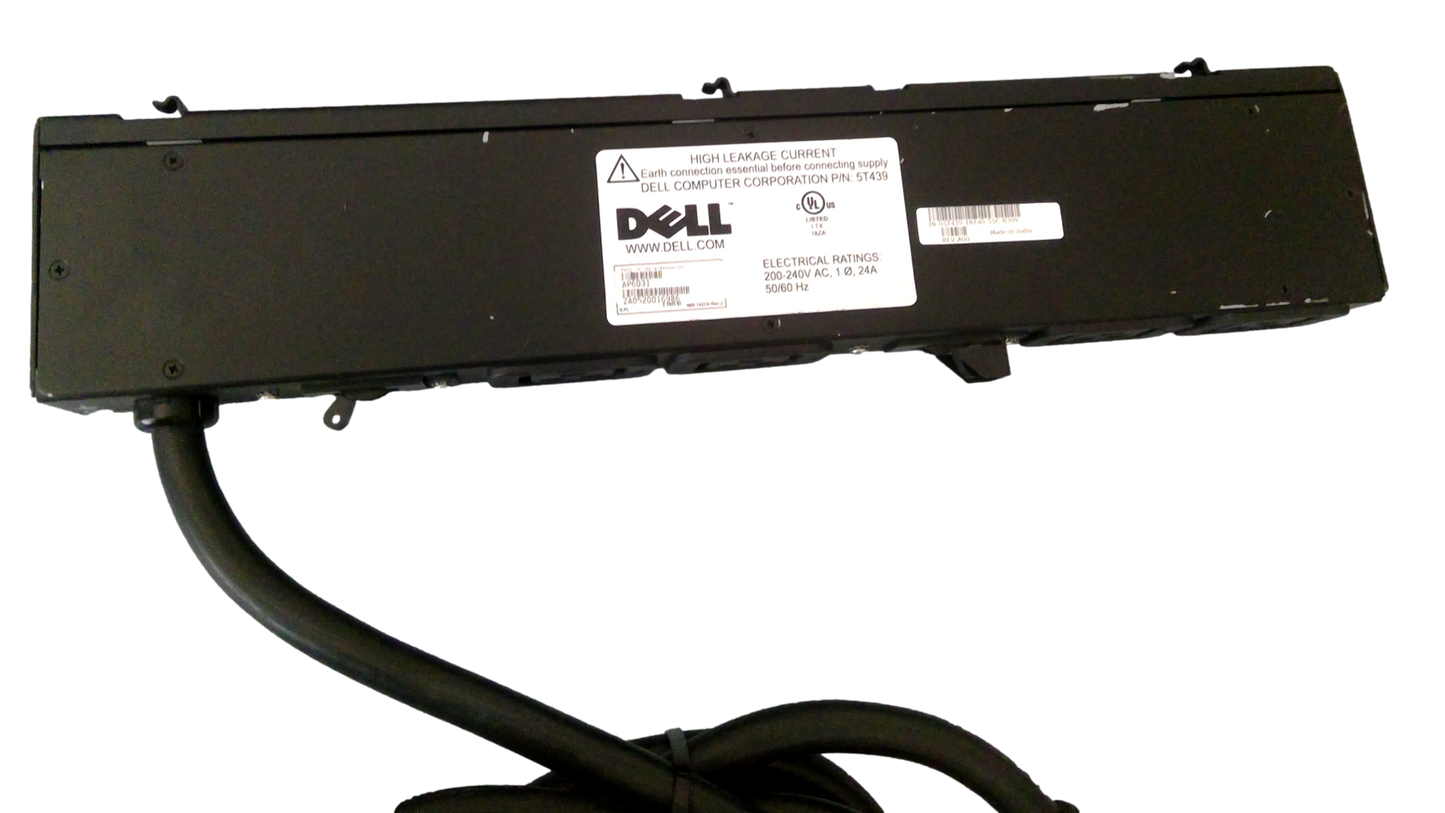 Dell 5T439 APC AP6031 Unmanaged PDU 240 VAC 24A L6-30P to 4x C19 Outlets