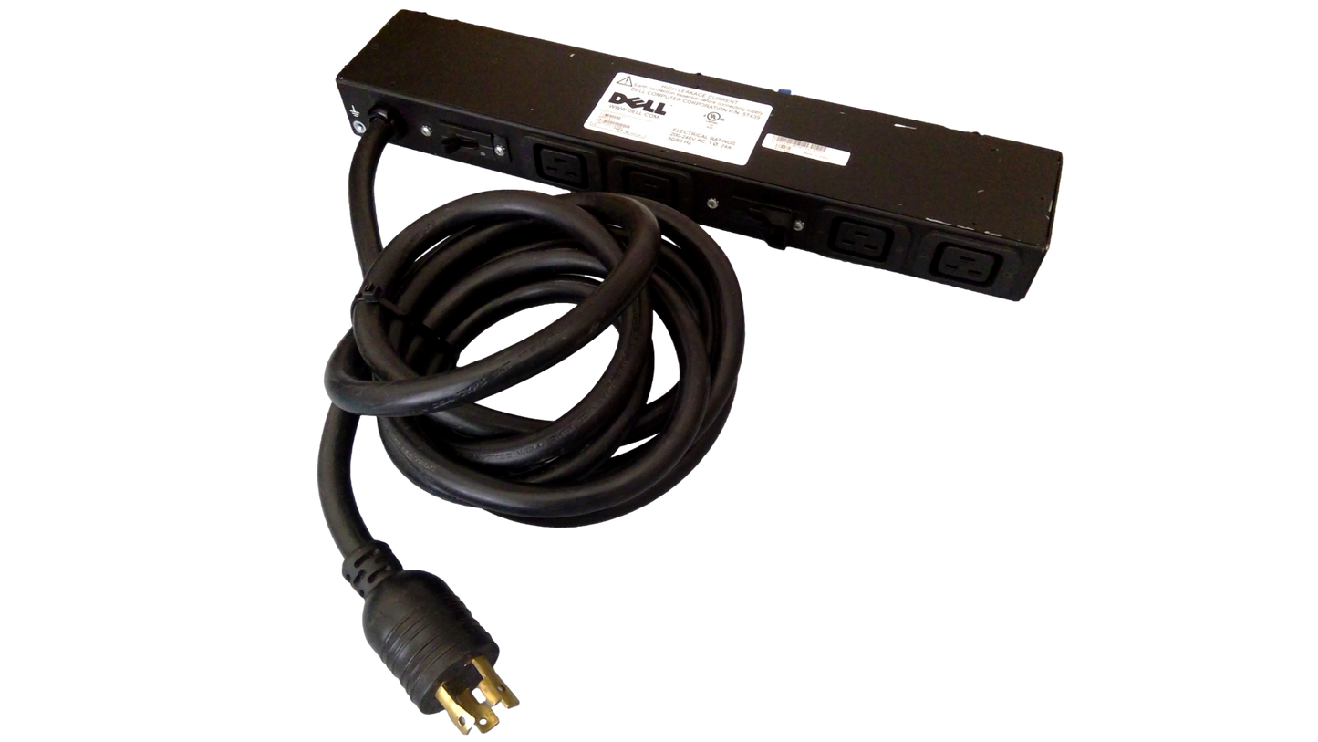 Dell 5T439 APC AP6031 Unmanaged PDU 240 VAC 24A L6-30P to 4x C19 Outlets