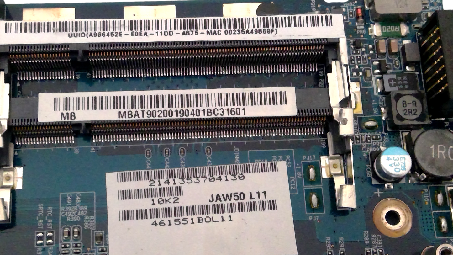 Acer Aspire 4330 Motherboard MB.AT902.001 LA-4201P