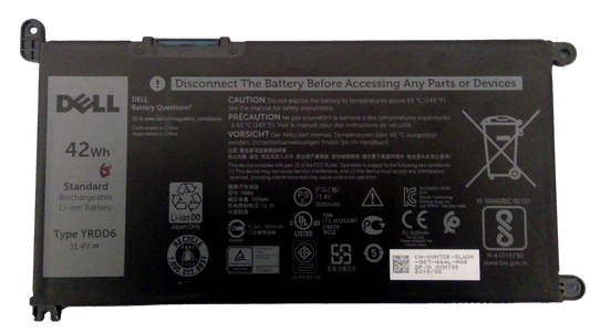 Genuine Dell VM732 Laptop Battery For Dell Inspiron YRDD6