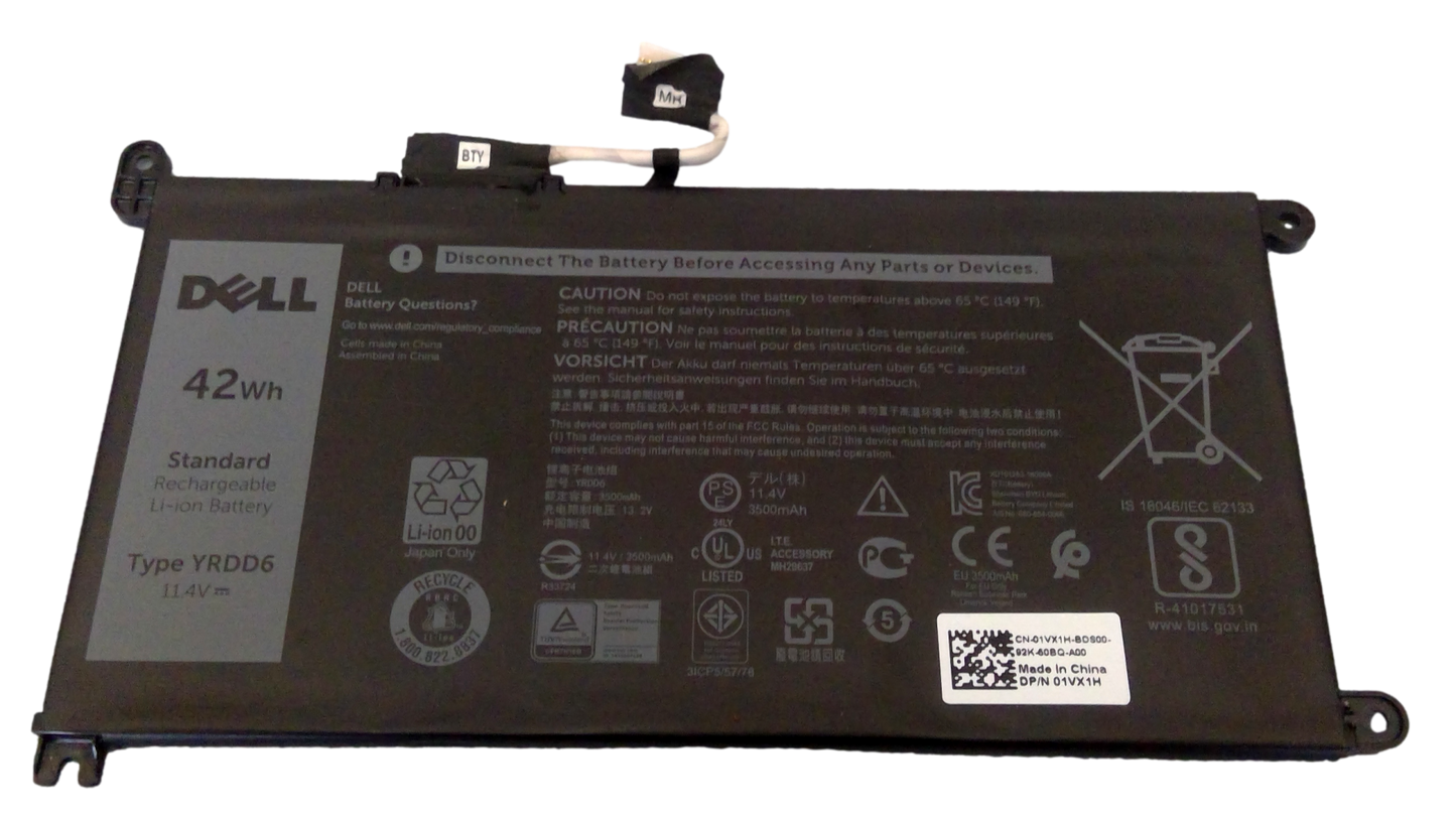 YRDD6 1VX1H VM732 Battery For Dell Inspiron 3493 5482 3582 7586 3793 3593 5590