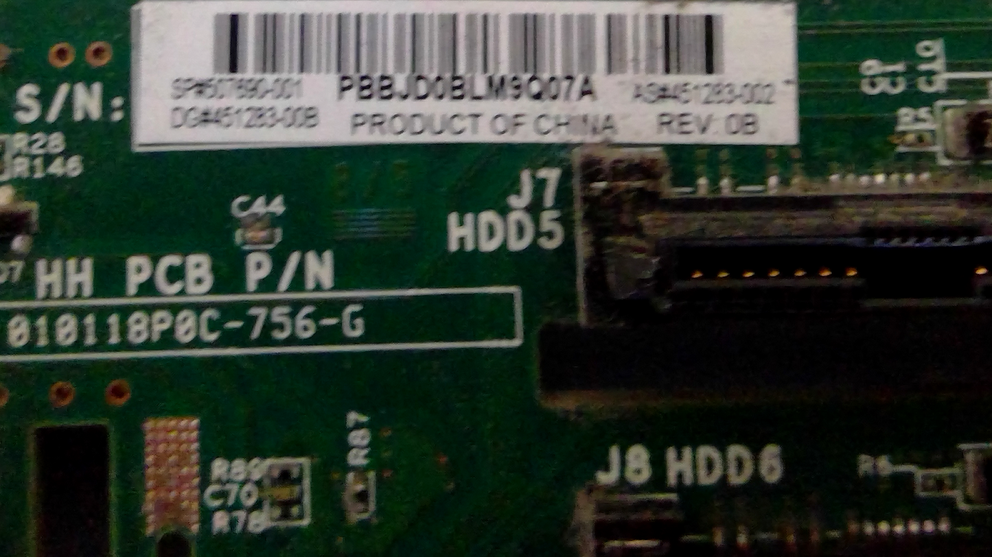 HP 010118P0C-756-G SAS BACKPLANE FOR DL380 G6 G7 507690-001 451283-001 #GK4992