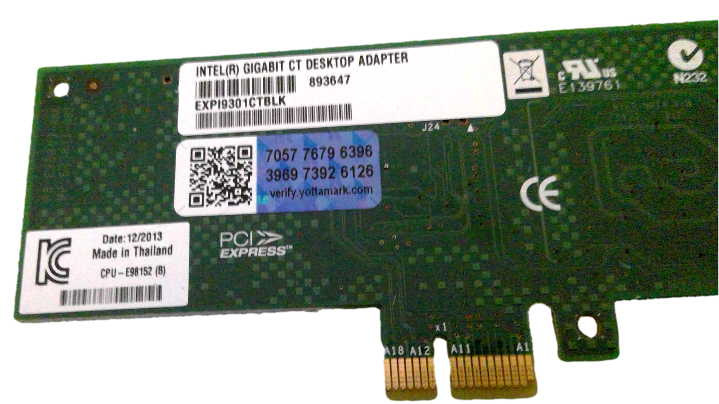 CPU-E98152(B) INTEL Gigabit CT Desktop Adapter Low Profile