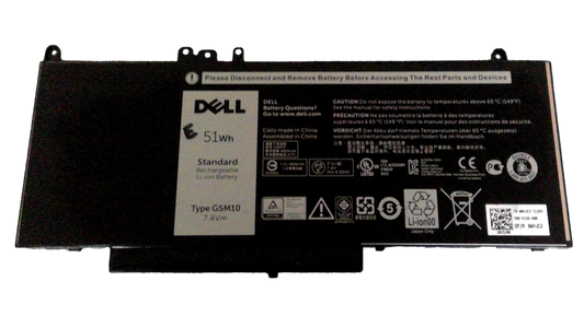 Battery for Dell Latitude E5450 E5550 Notebook 15.6" WYJC2 G5M10 7.4V 51Wh