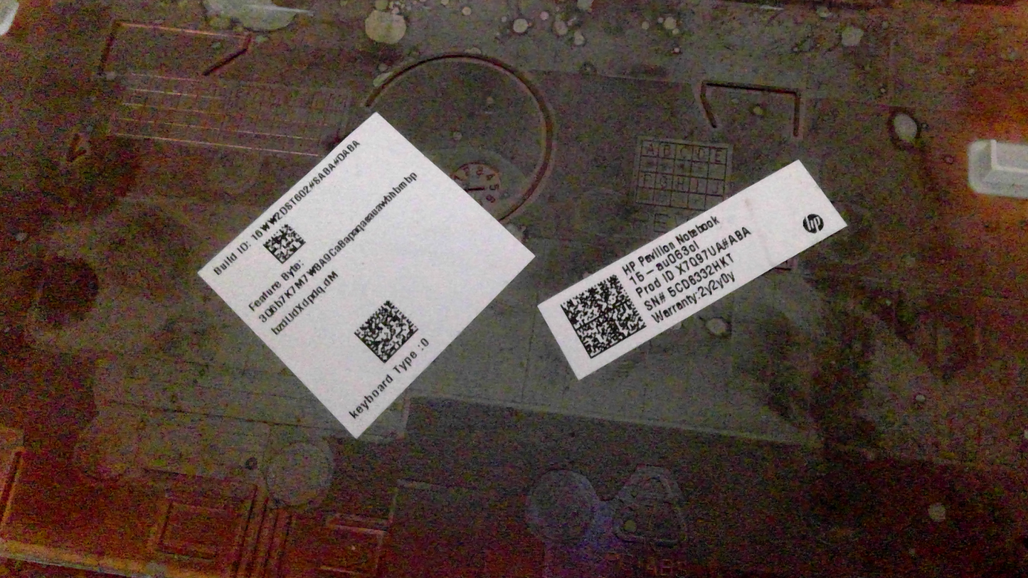 Genuine HP Pavilion 15-au037cl 15.6" Bottom Cover (856334-001)