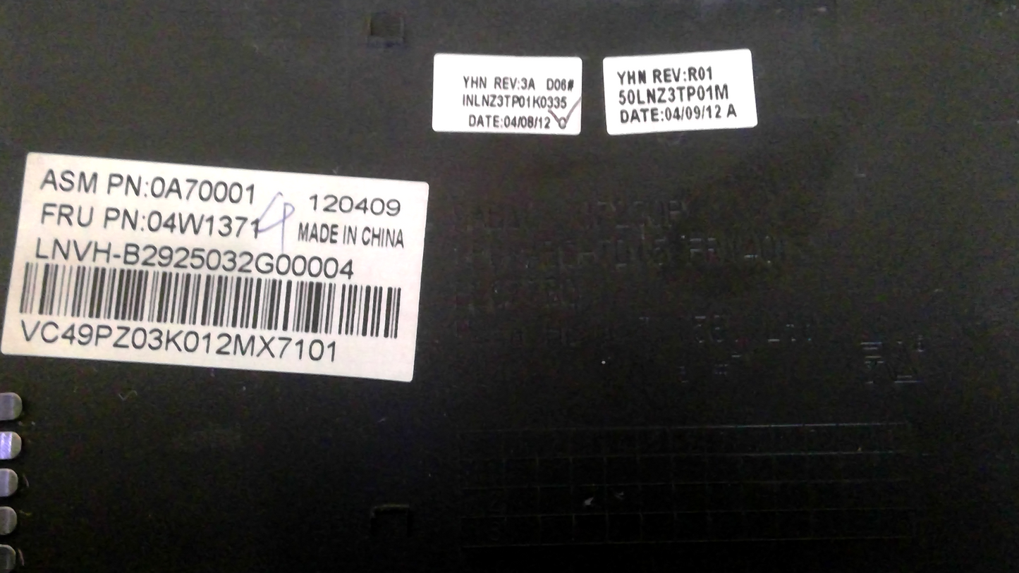 Lenovo Thinkpad T420 T420I 0A70001 04W1371 P-Laptop Cover