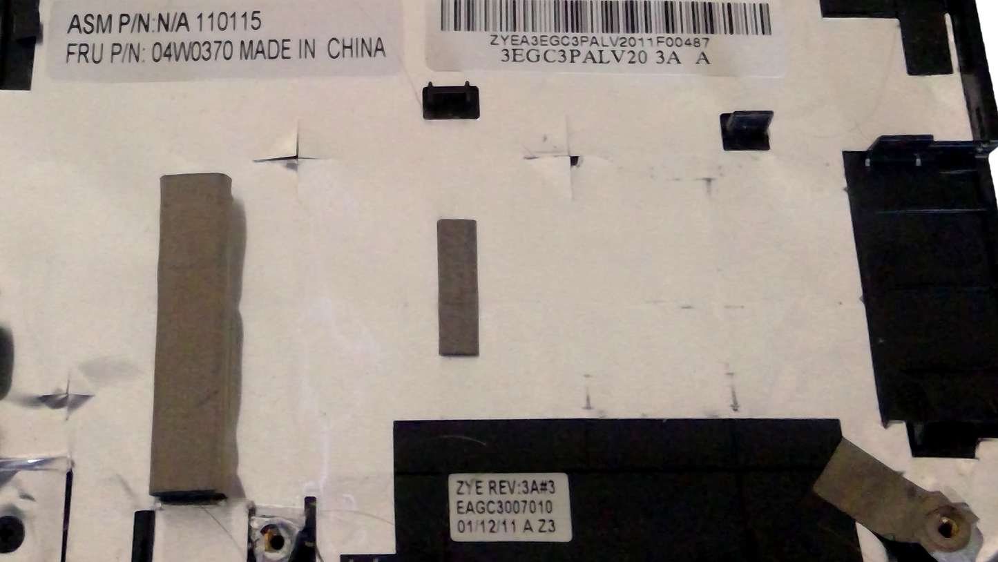 LENOVO THINKPAD SL510 3EGC3PALV20 04W0370 Upper Cover Palmrest Touchpad