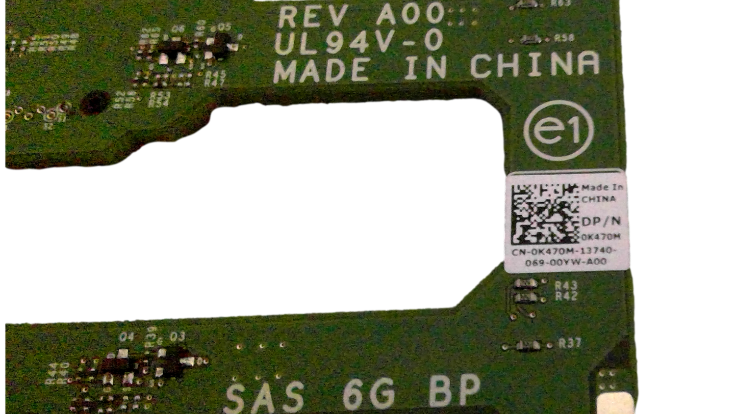 Dell K470M SAS SATA Backplane for PowerEdge T410
