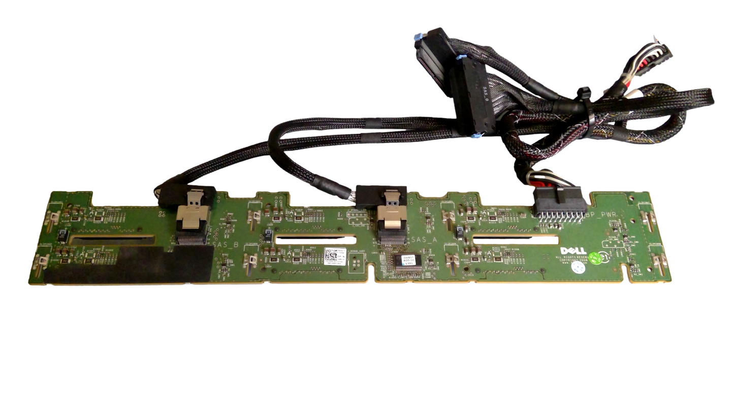 Dell W814D 3.5" 1x6 Backplane for PowerEdge R710 0W814D w/ XT622 Power Cable 2-2