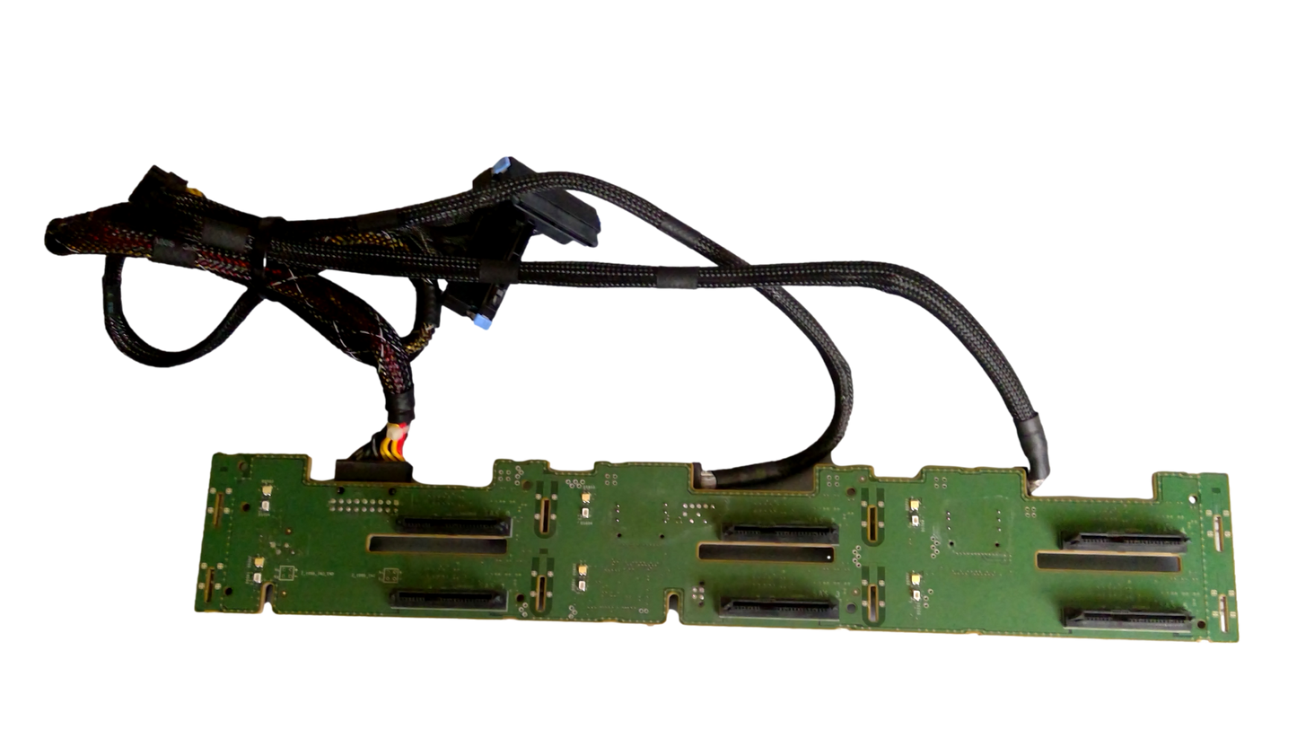 Dell W814D 3.5" 1x6 Backplane for PowerEdge R710 0W814D w/ XT622 Power Cable 2-2