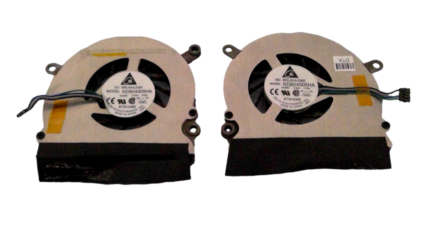 Apple Macbook 15" A1260 2008 CPU Fan Dual Left & Right Pair Set KDB04505HA