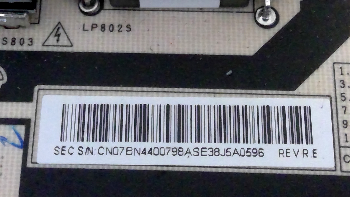 Samsung Power Supply / LED Board BN44-00798A PSLF371S05A