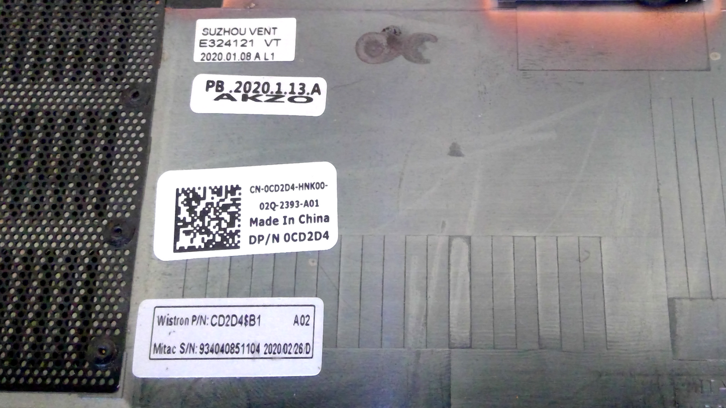 Dell Latitude 5300 2-in-1 Bottom Base Cover Assembly / CD2D4 0CD2D4