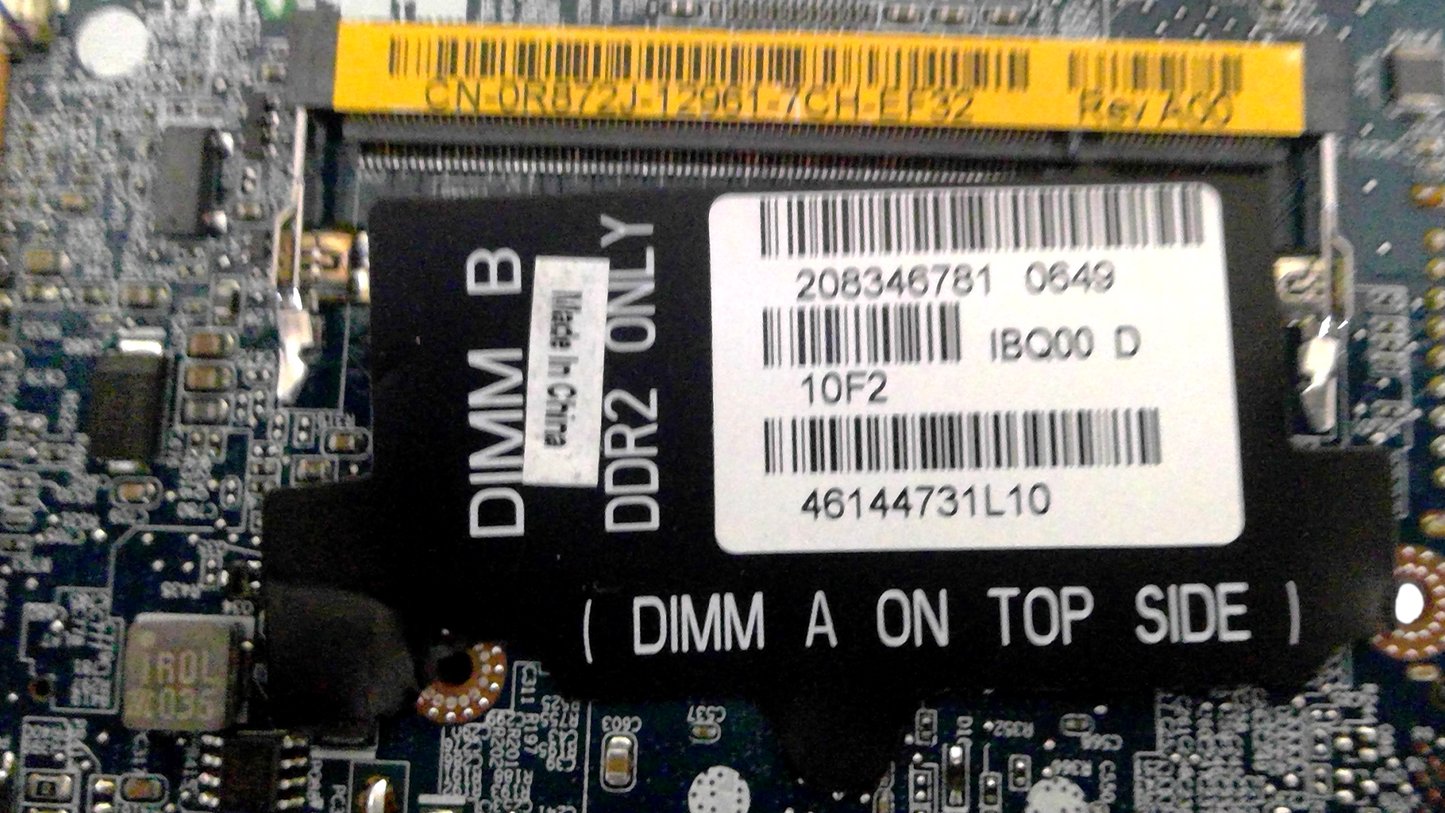 Dell Latitude D630 Series PP18L CN0R872J 1BQ00 D Laptop Motherboard 0R872J R872J