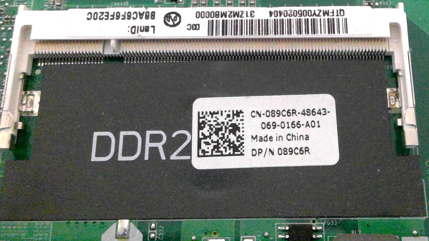 Dell LAPTOP motherboard 089C6R DA0ZM2MB6D0