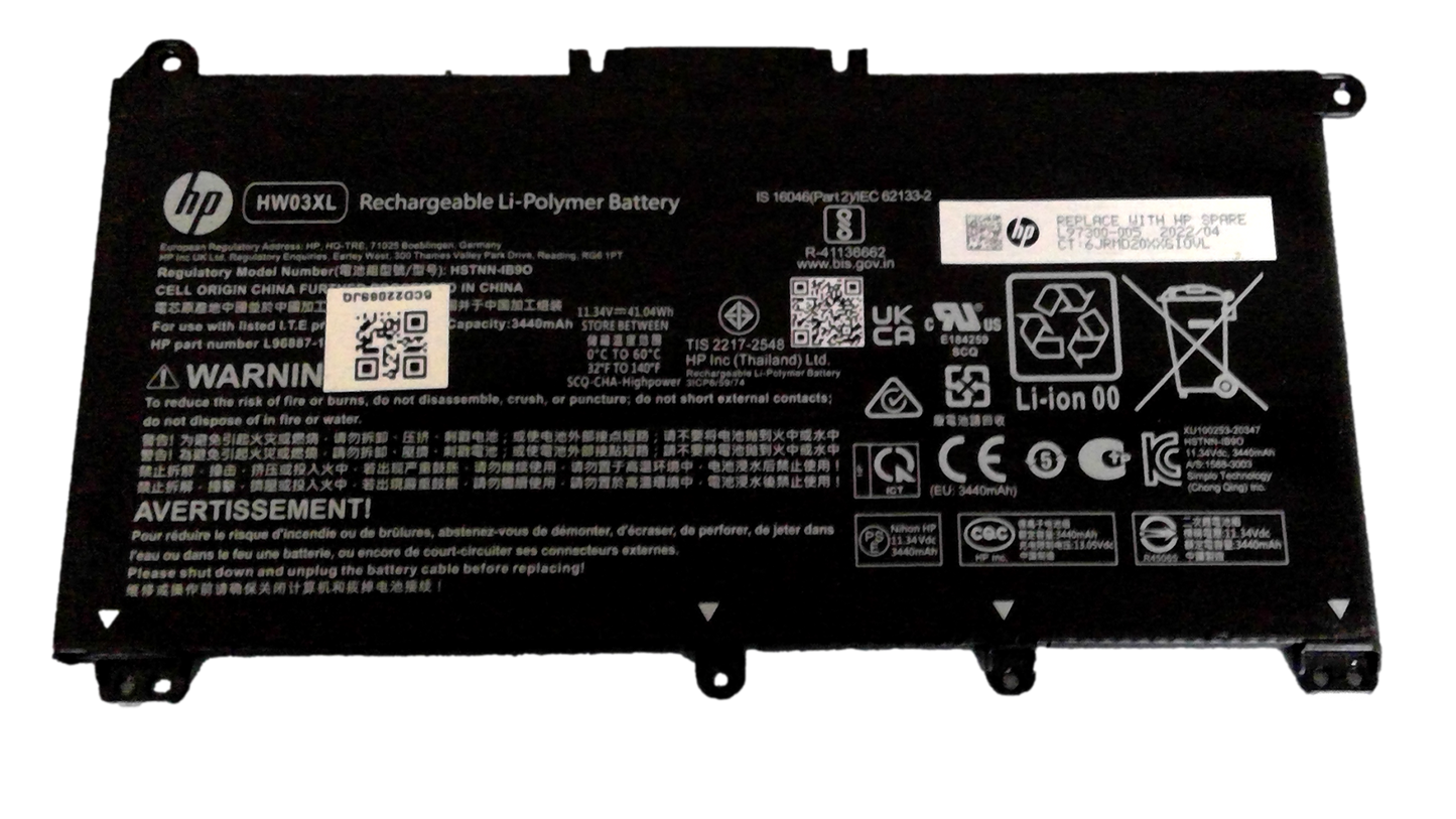 Genuine HW03XL Battery For HP Pavilion 15-EG 15-EH 15T-EG 17-CN 17-CP L97300-005