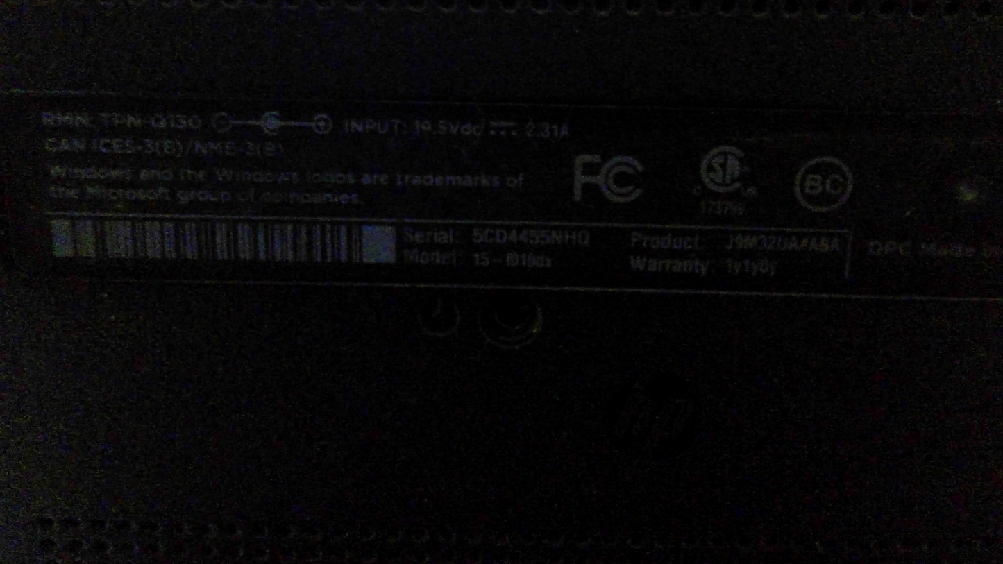 ORIGINAL HP 15-F 15-F004DX BOTTOM BASE COVER