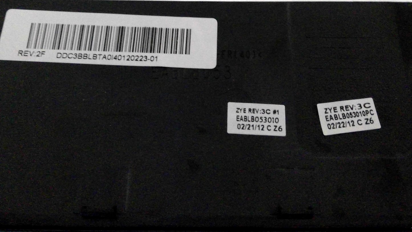 Toshiba Satellite 14" Laptop Upper Case Palmrest Mouse pad Speaker DDC3BBLBTA0140120223-01