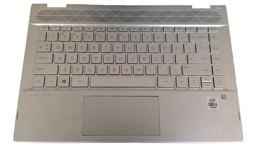 HP Pavilion x360 14-cd Series Palmrest w/BL Keyboard Touchpad 4600E80Z0001