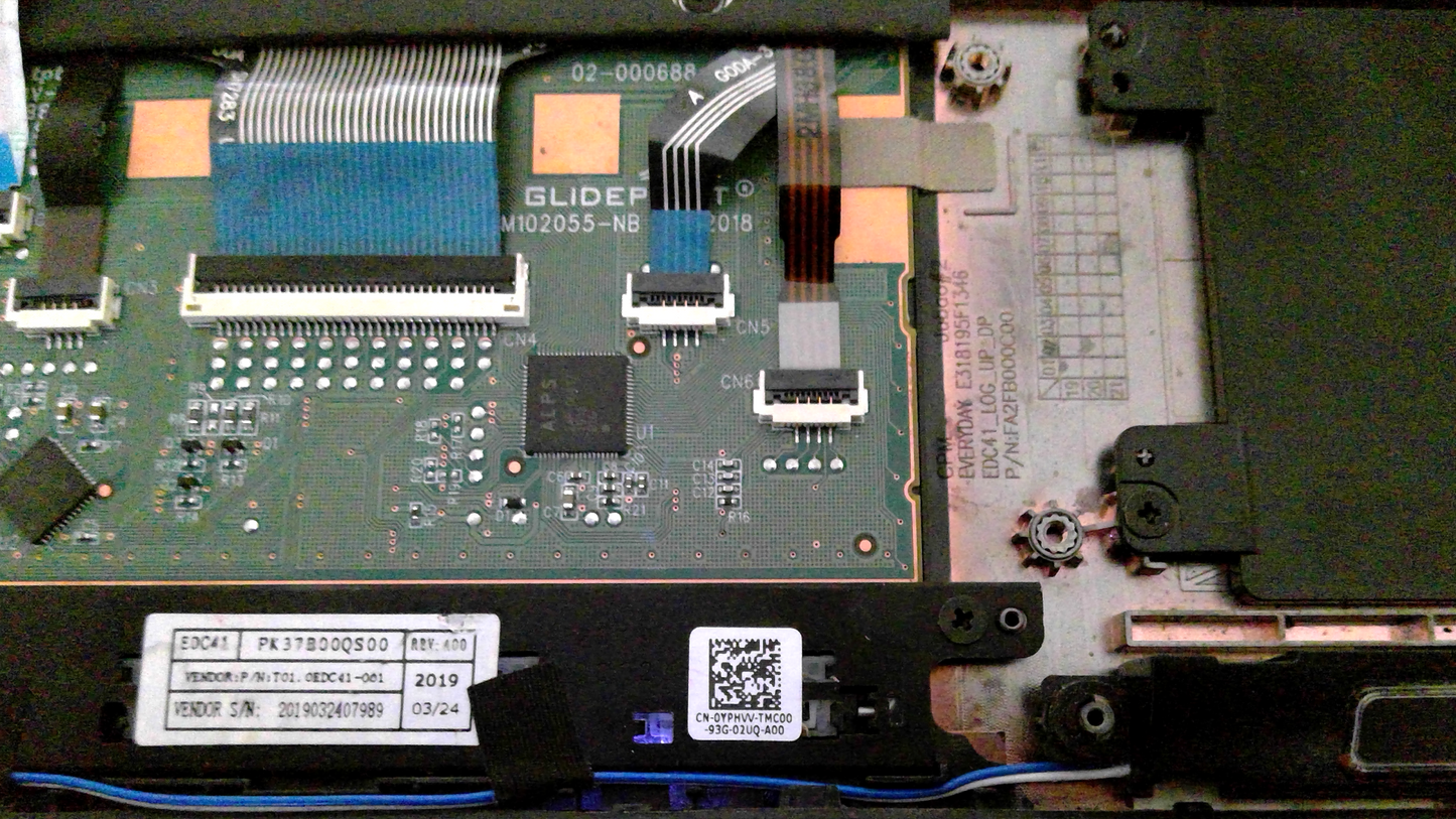 Dell Latitude E5400 Genuine Palmrest 2V07W Touchpad YPHVV Keyboard Assembly