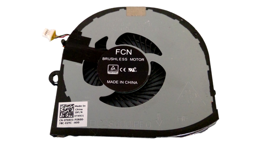 Dell XPS 15 9560 Laptop Right Side CPU Cooling Fan TK9J1 0TK9J1