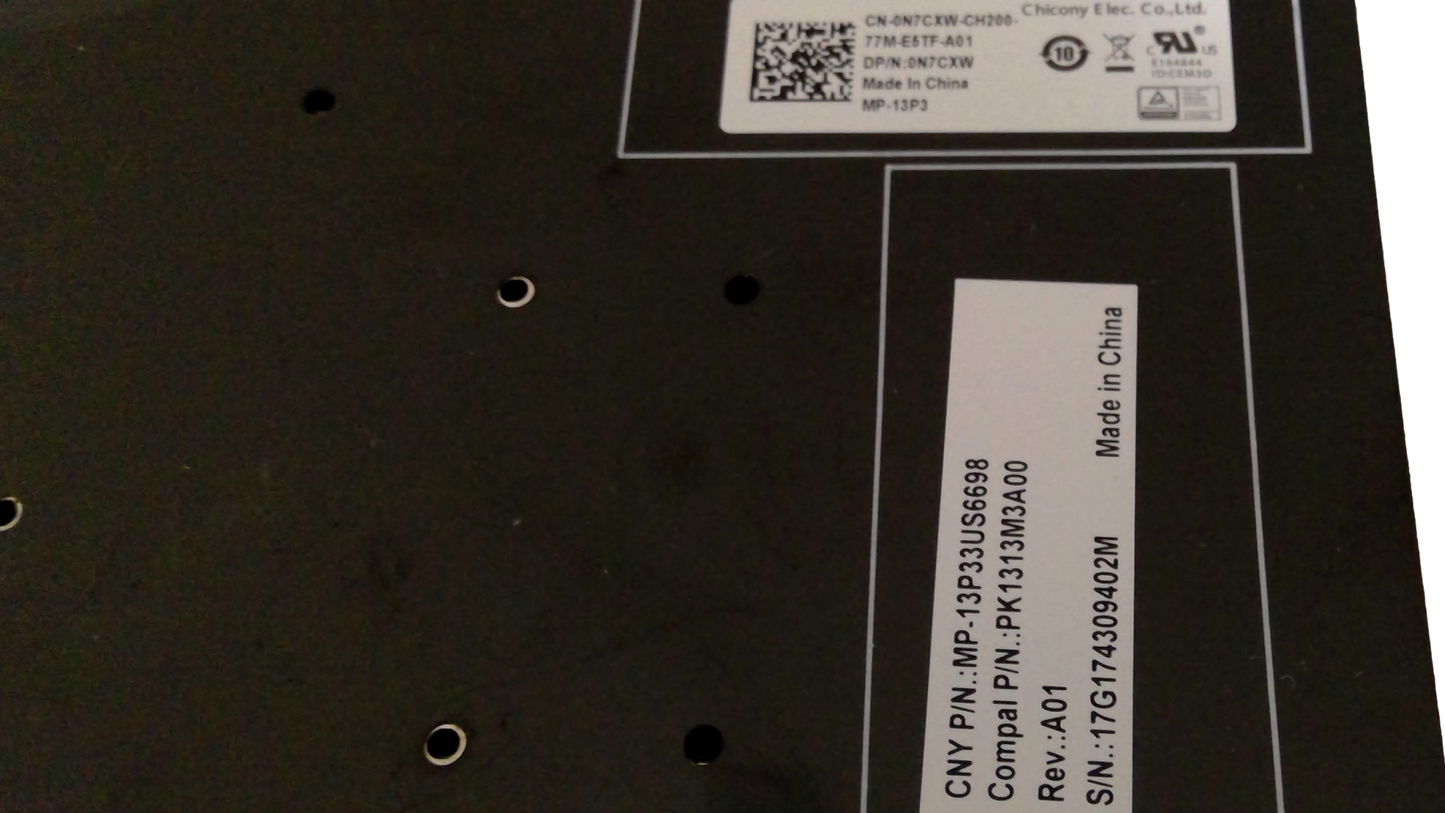 Dell Precision 3510 3520 3530 N7CXW US Keyboard