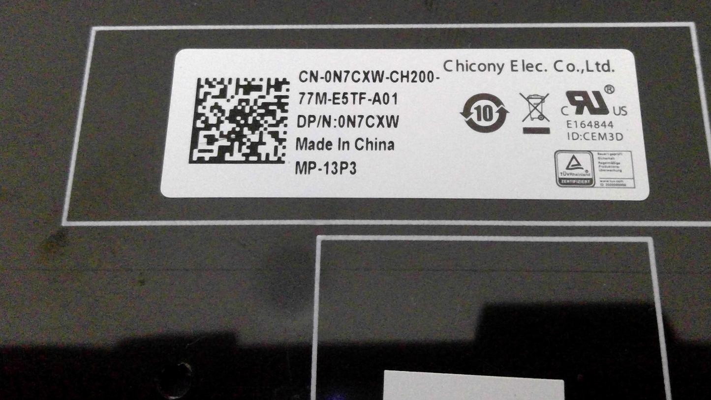 Dell Precision 3510 3520 3530 N7CXW US Keyboard