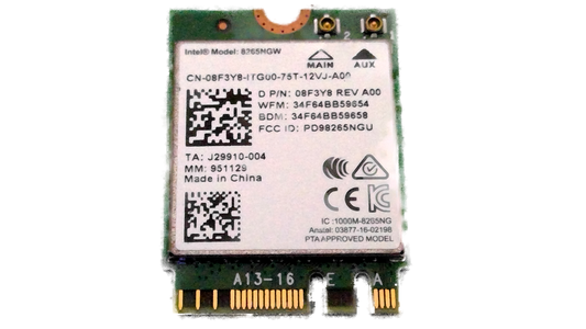 INTEL 8265NGW Dual Band Wireless PCIe M.2 WLAN BT 4.2 WIFI Card 08F3Y8
