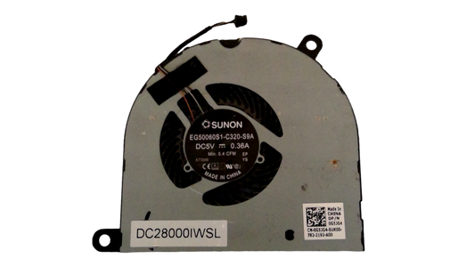 Genuine Dell Latitude 5480 CPU Cooling Fan Assembly 0G5JG4 G5JG4