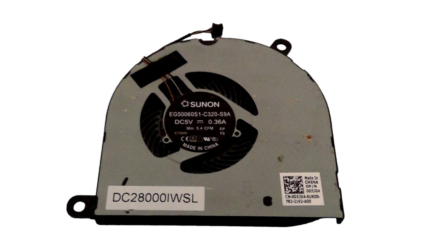Genuine Dell Latitude 5480 CPU Cooling Fan Assembly 0G5JG4 G5JG4