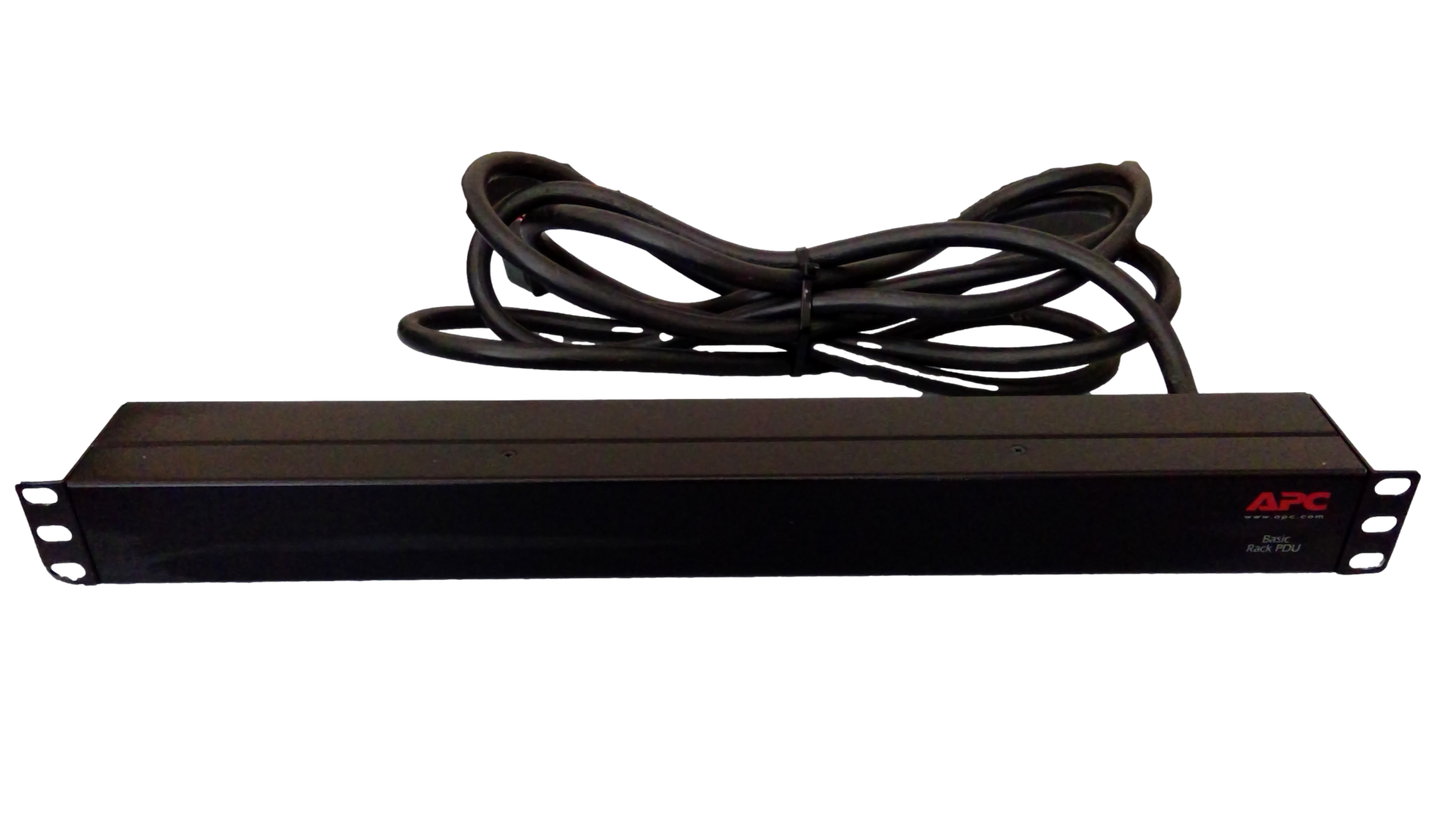APC AP9563 1U Rack Mount PDU 120V 20A 10-Outlets NEMA 5-20R Power Strip