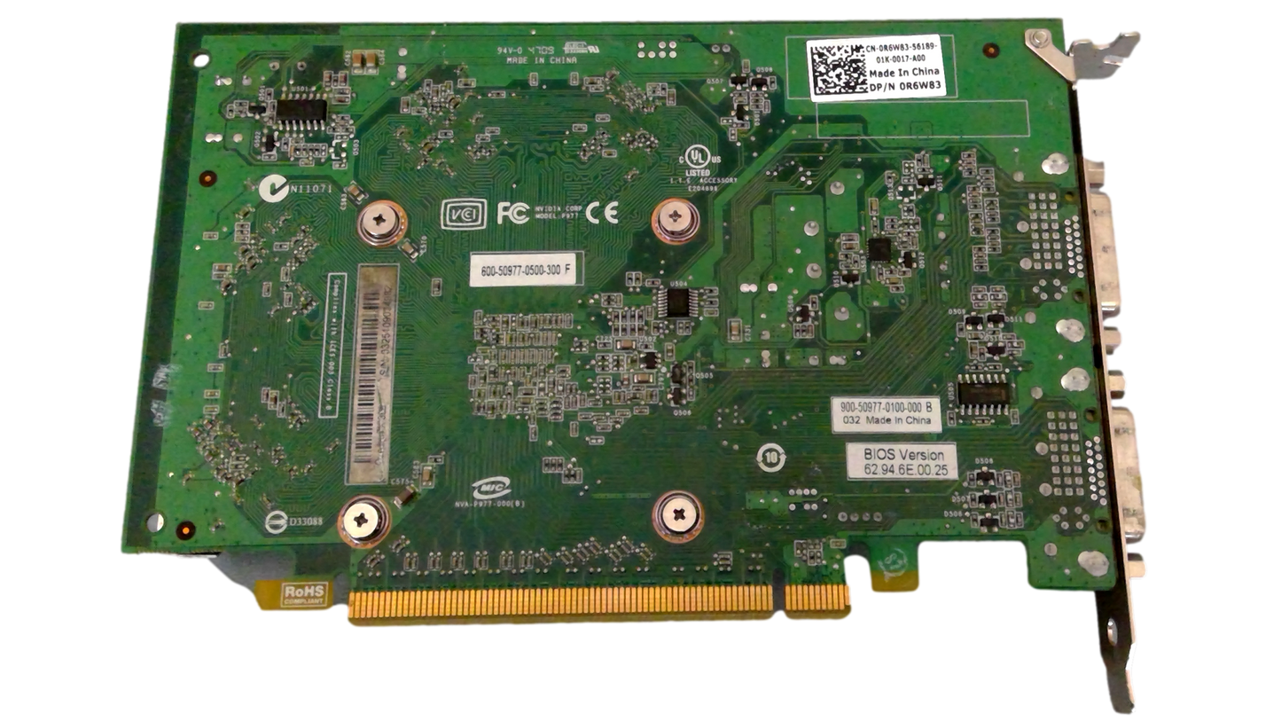 Dell Nvidia Quadro FX 380 256MB 128-bit GDDR3 Dual DVI Video Graphics Card PCI-E 2.0 X16 R6W83