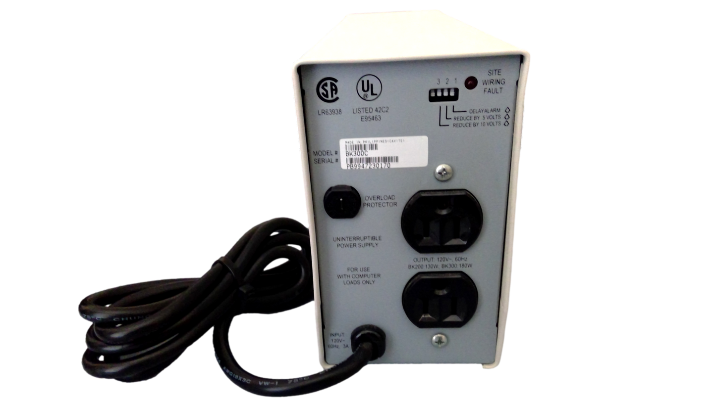 APC Back-Ups 300 BK300C 2 Outlet Power Supply Surge Protector