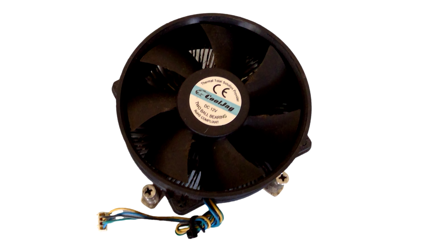 CoolJag DC12V Two Ball Bearing CPU Fan w/ Heatsink