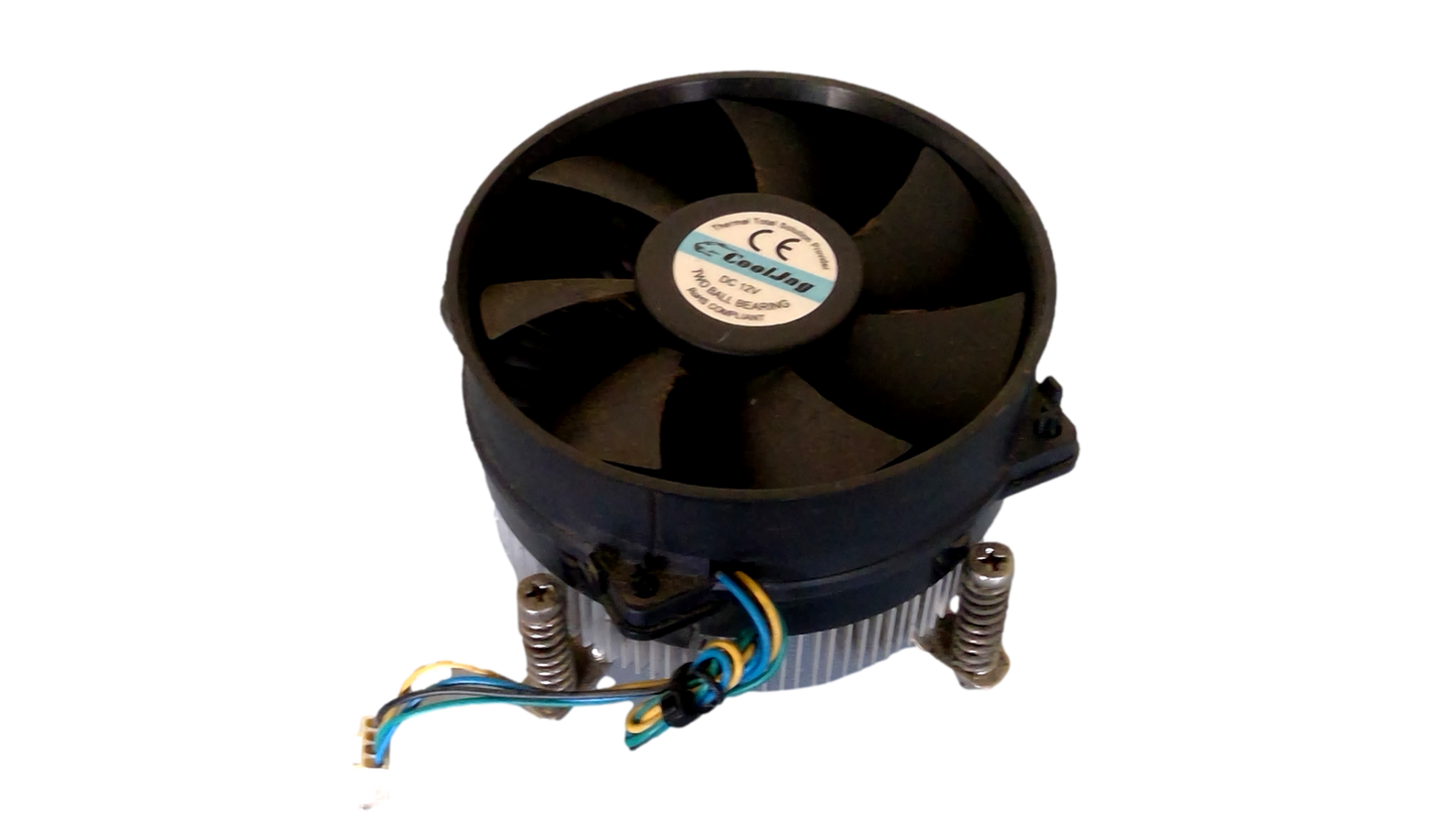CoolJag DC12V Two Ball Bearing CPU Fan w/ Heatsink