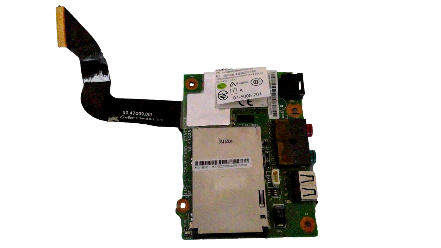 Usb Board Module Connector + Ethernet Board + Audio Lenovo Thinkpad X200